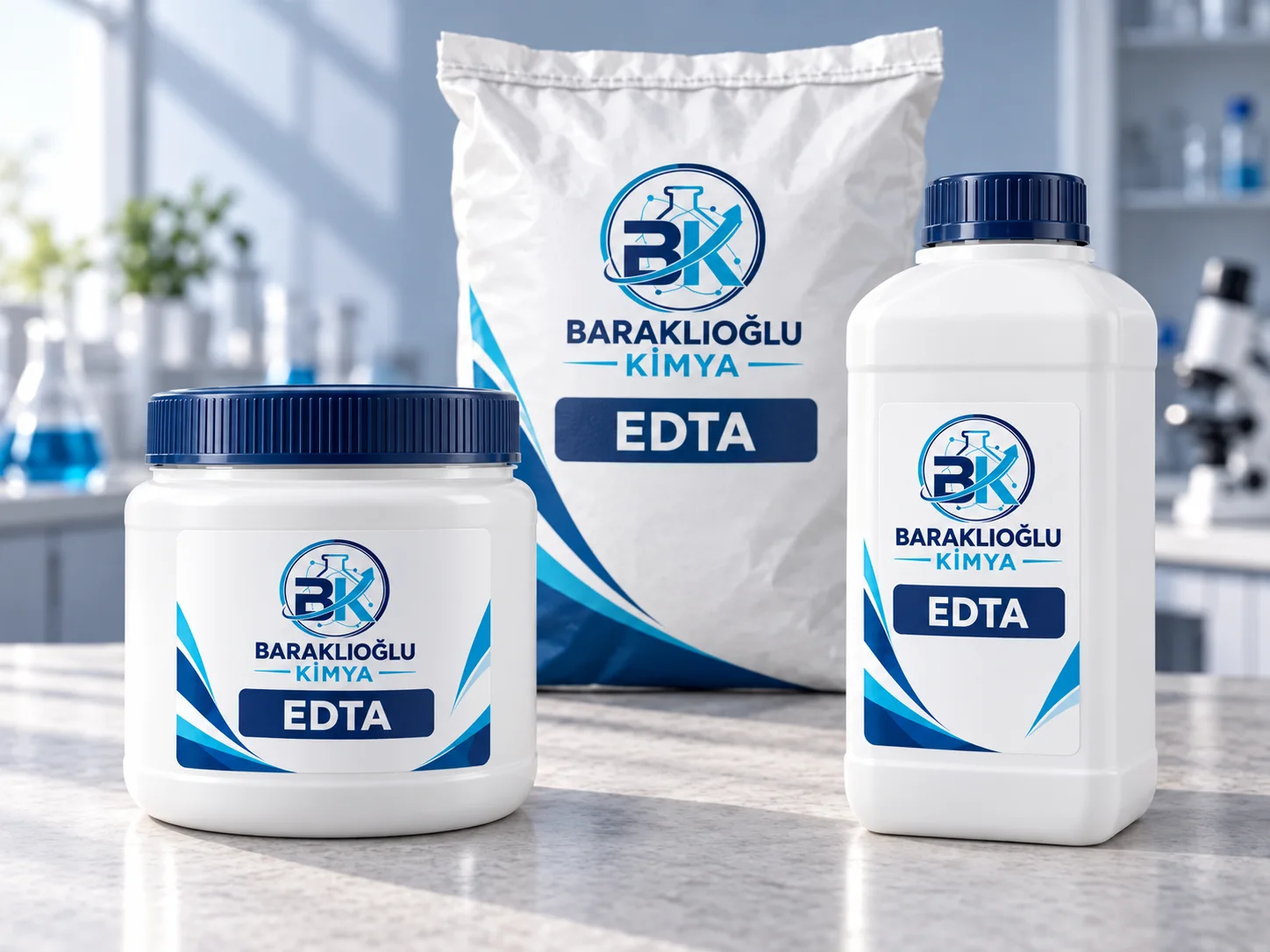 EDTA — ürüne özel etiketli temsilî ambalajlar