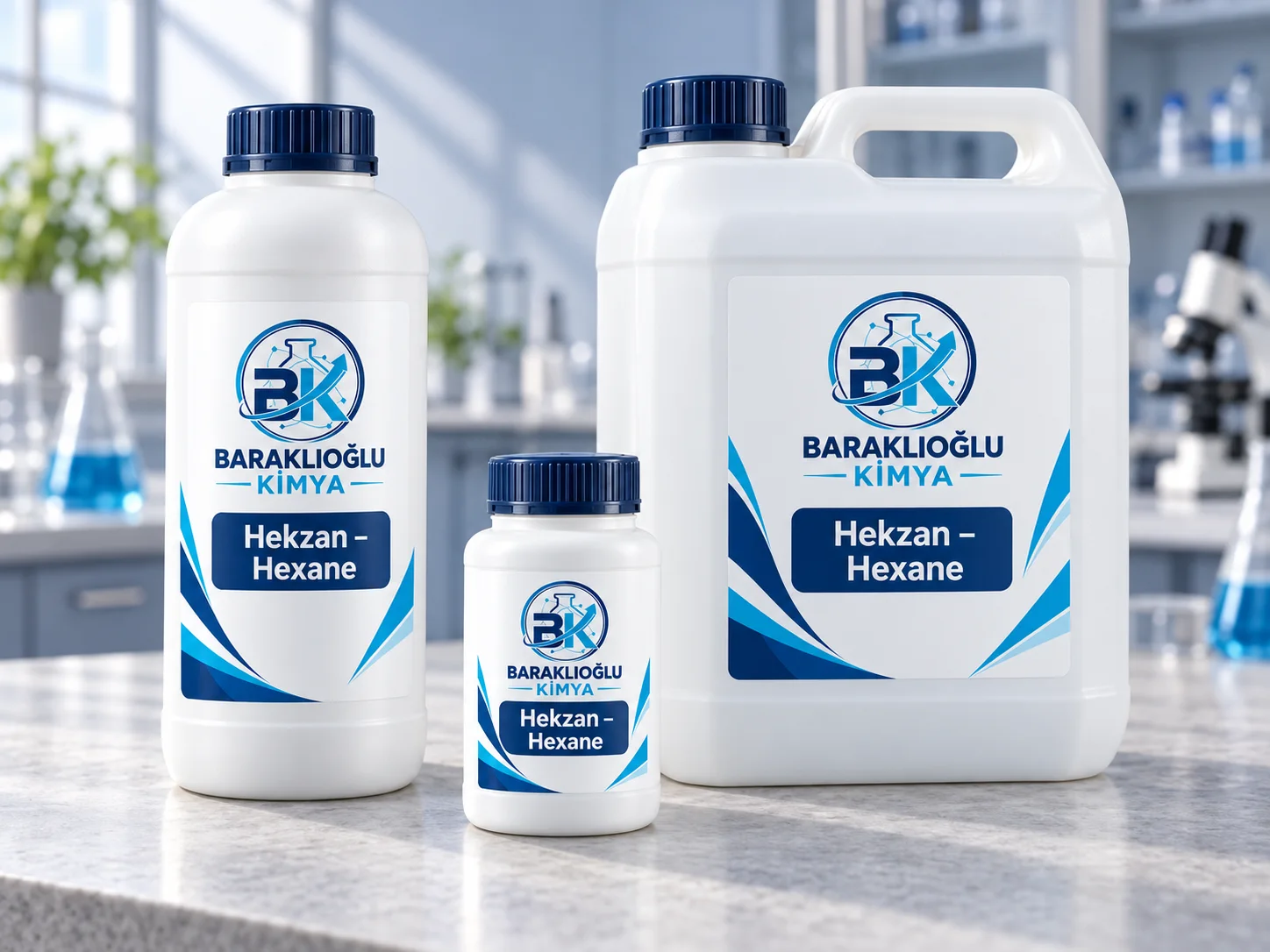 Hekzan – Hexane Hekzan – Hexane — ürüne özel etiketli temsilî ambalajlar