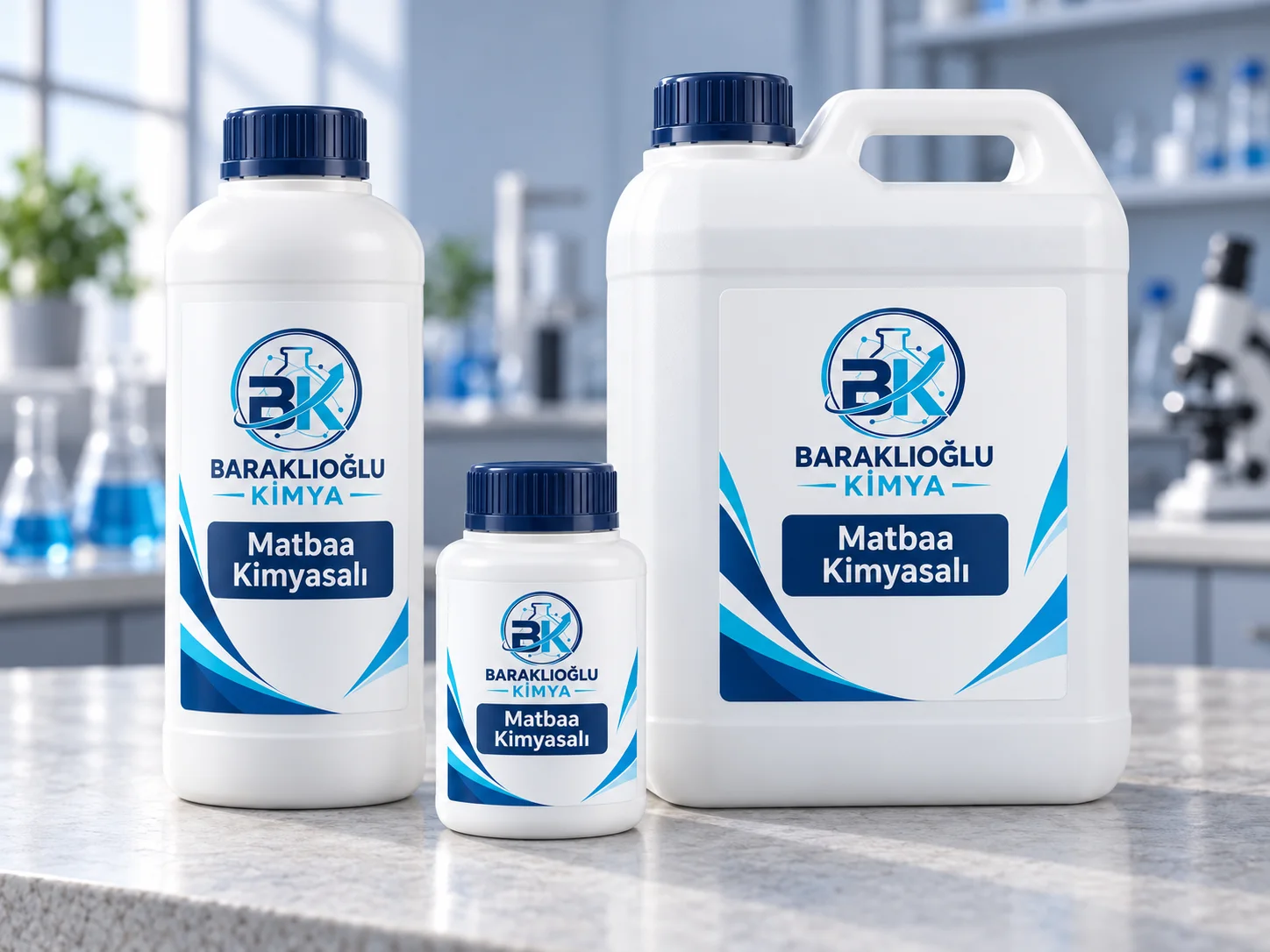 Matbaa Kimyasalı — ürüne özel etiketli temsilî ambalajlar