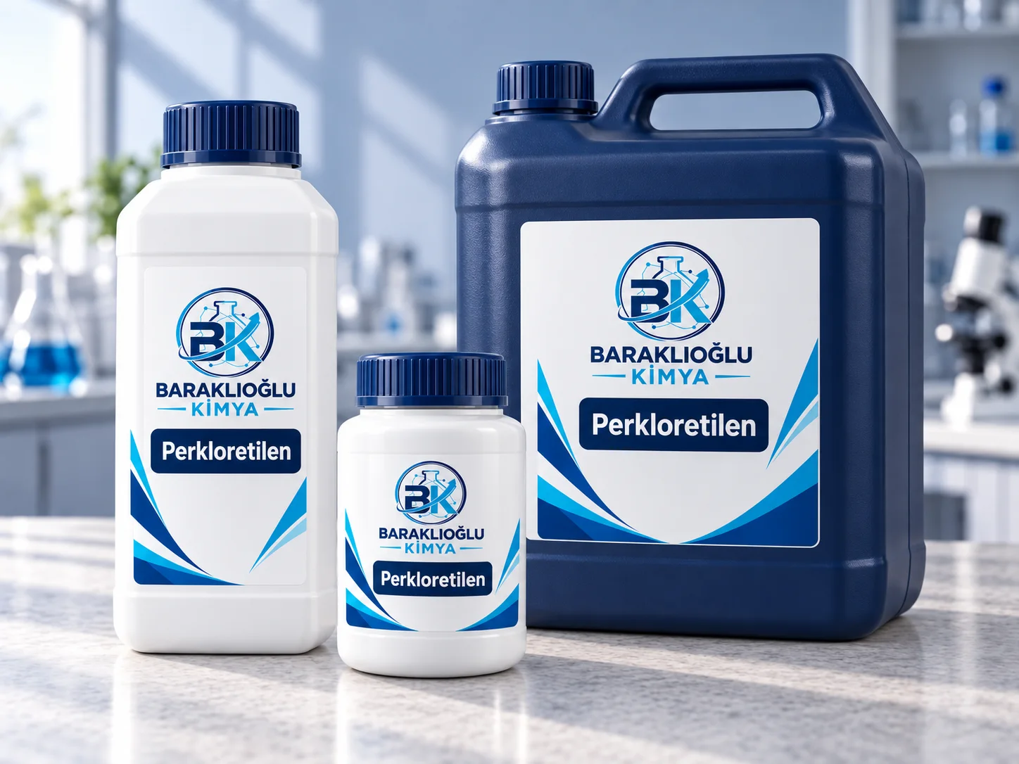 Perkloretilen — ürüne özel etiketli temsilî ambalajlar