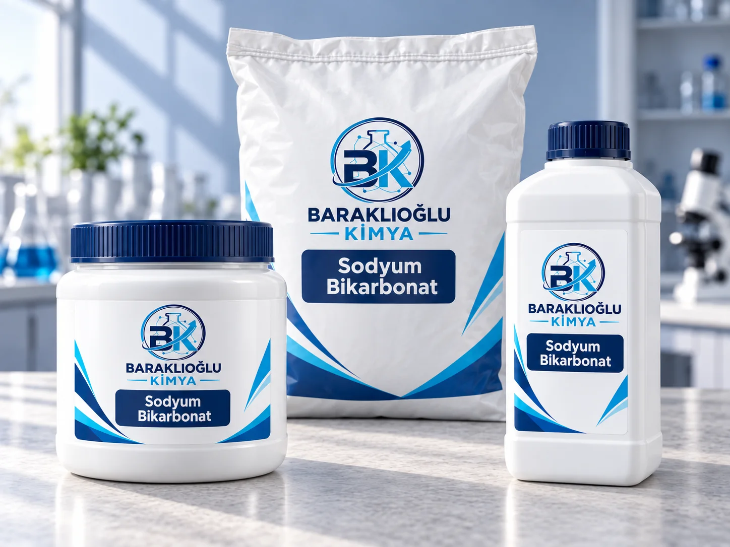 Sodium Bicarbonate — illustrative packaging labelled with the product name