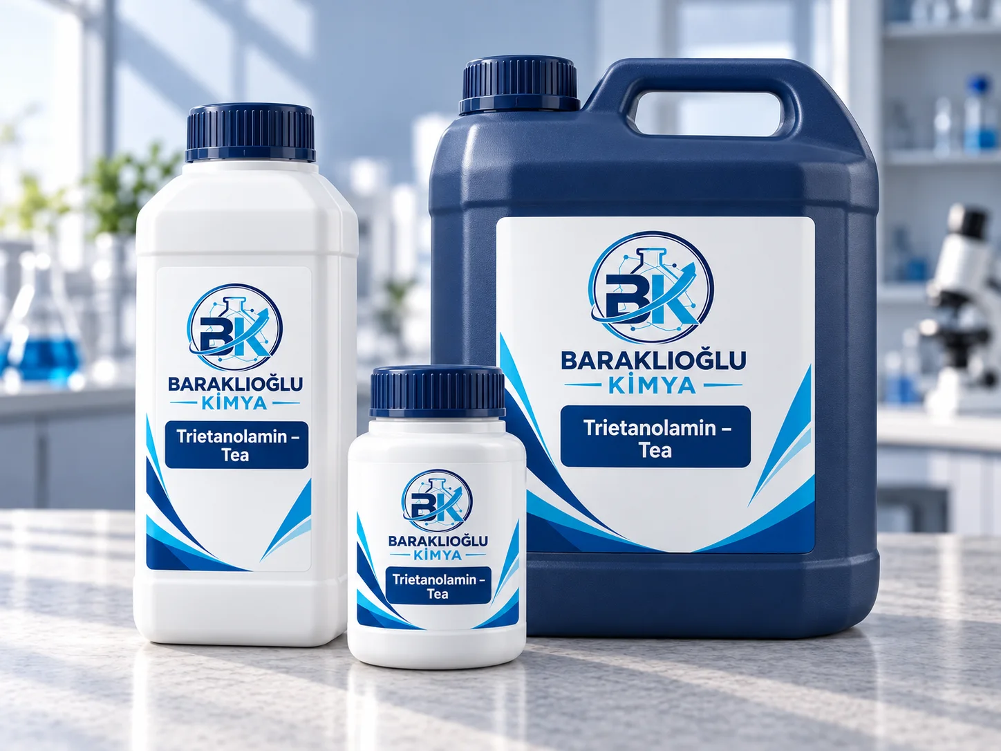 Triethanolamine – TEA — illustrative packaging labelled with the product name